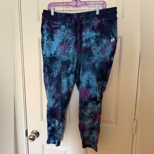 Torrid blue and purple tie dye joggers women’s plus size 1